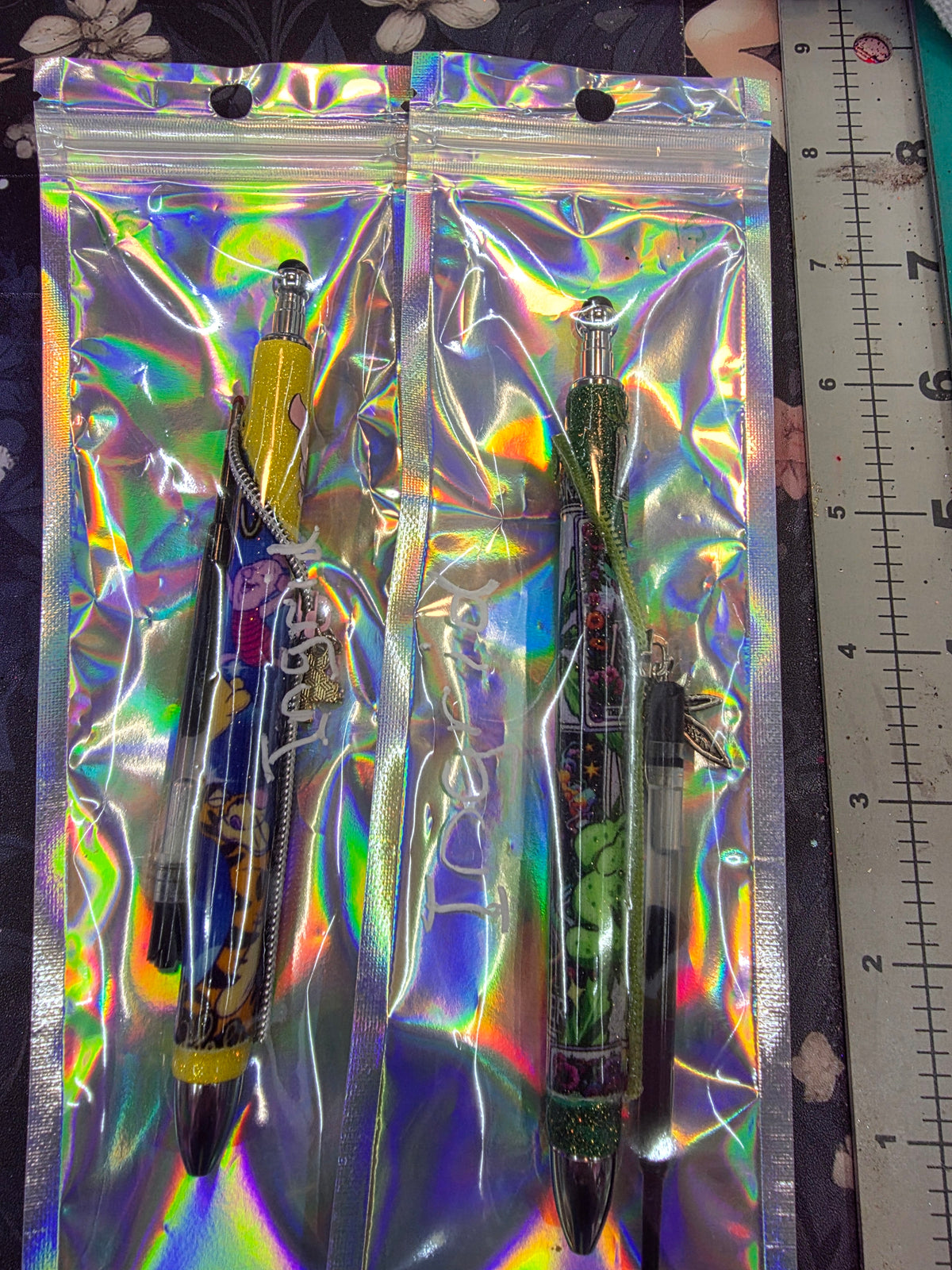 2 Zipper pens w/2 ink refills